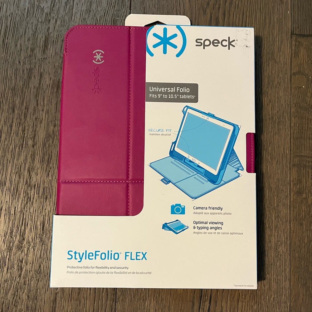 Speck brand universal folio fits 9” to 10.5” tablets new